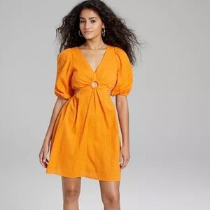 And now this women’s keyhole cotton mini dress
Size 2X
Burn orange
100% cotton